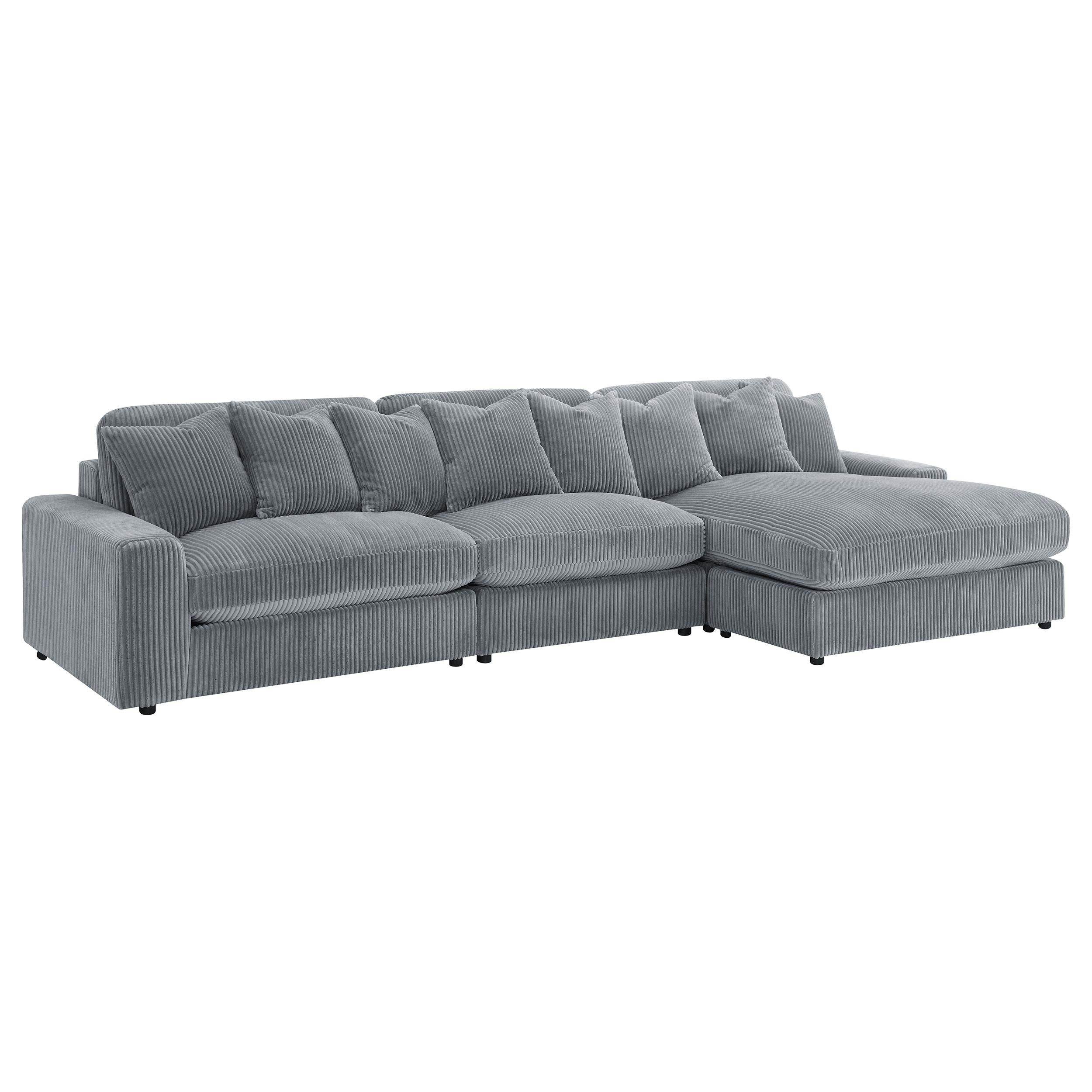 Coaster Furniture Blaine 509900-SET Upholstered Reversible Sectional Sofa - Fog IMAGE 1